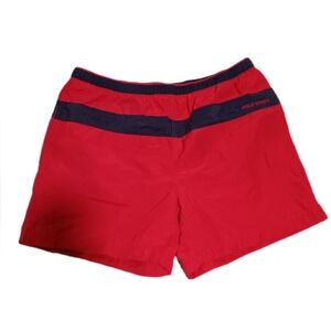 Ralph Lauren Polo Sport Black and Red Mesh Swim Shorts
